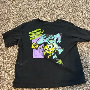 Kids Black Monster Graphic T-Shirt